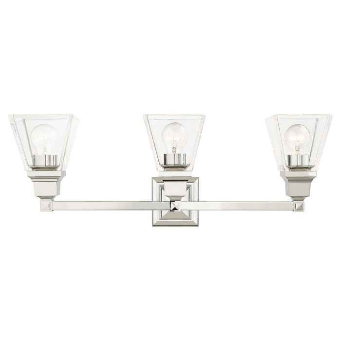Livex Lighting 17173-05 Three Light Vanity, Polished Chrome