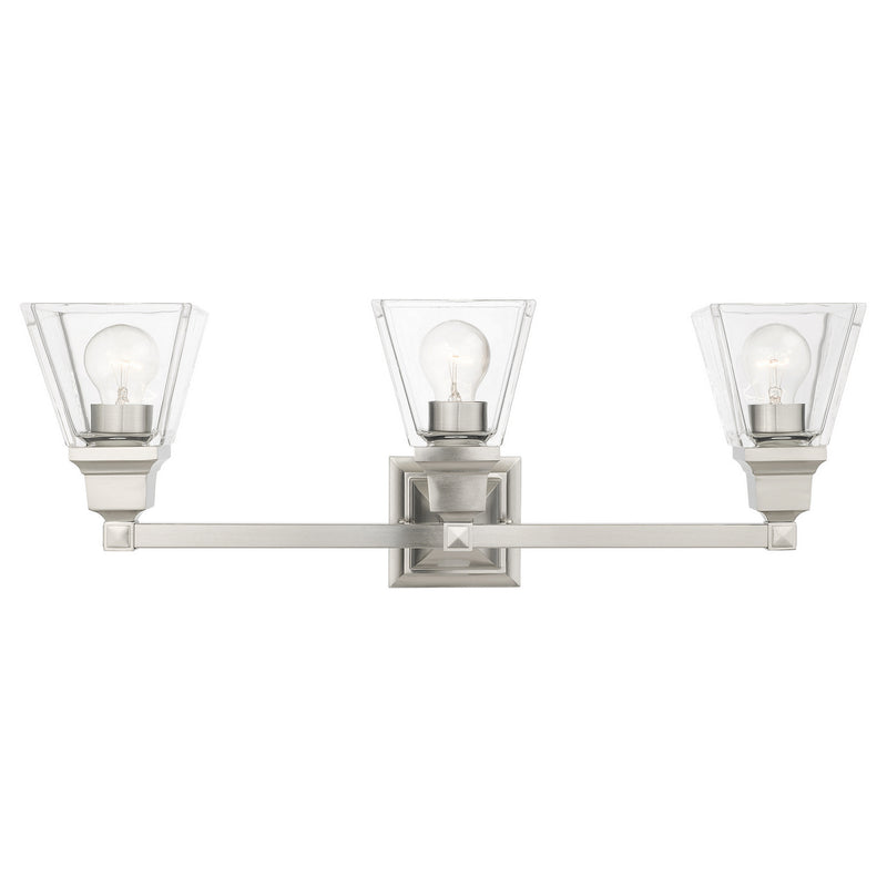 Livex Lighting 17173-91 Three Light Vanity, Brushed Nickel
