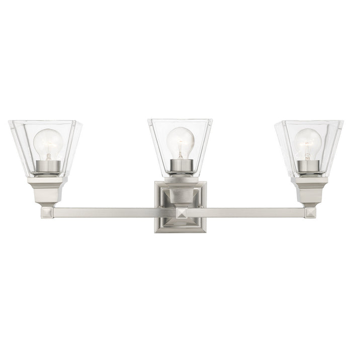 Livex Lighting 17173-91 Three Light Vanity, Brushed Nickel