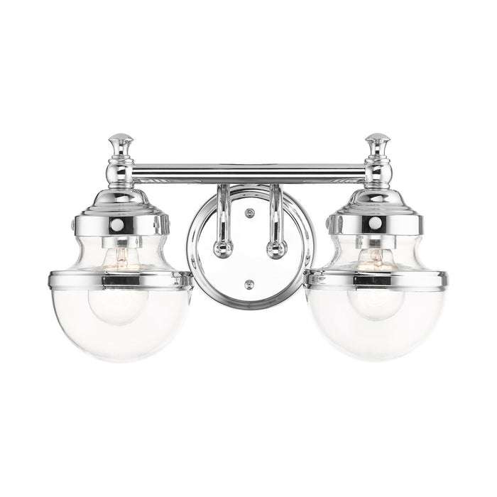 Livex Lighting 17412-05 Two Light Vanity, Polished Chrome