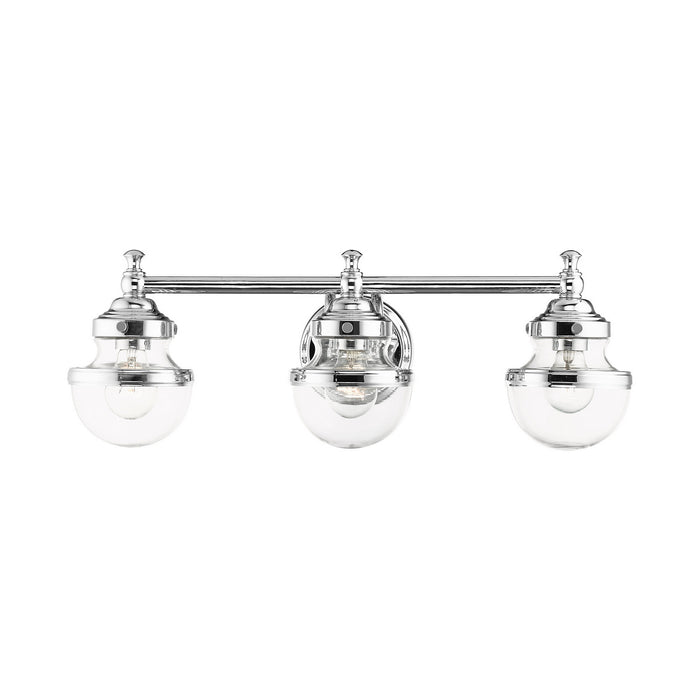 Livex Lighting 17413-05 Three Light Vanity, Polished Chrome