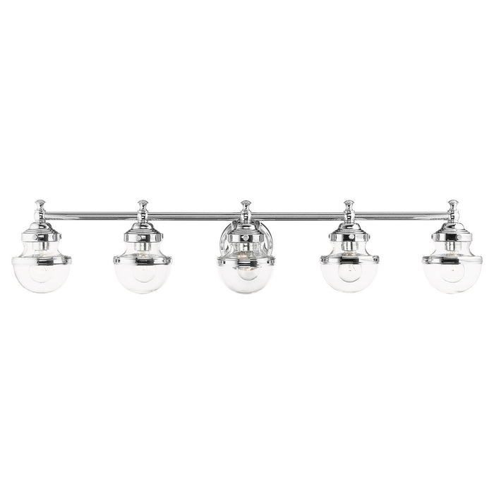 Livex Lighting 17415-05 Five Light Vanity, Polished Chrome