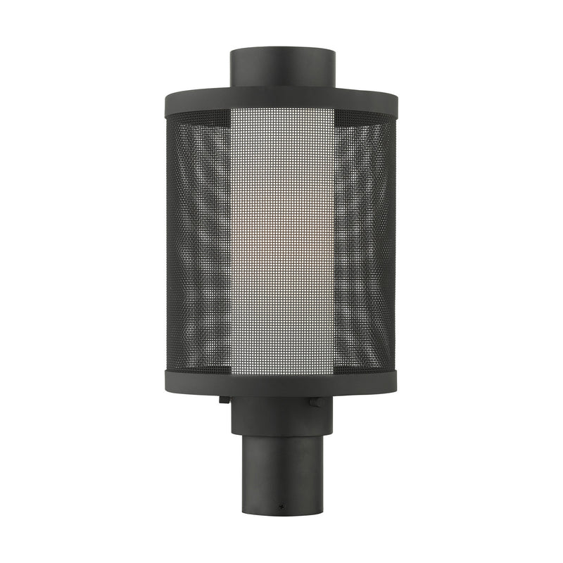 Livex Lighting 20686-14 One Light Outdoor Post Top Lantern, Textured Black