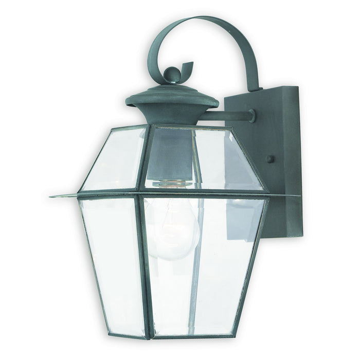Livex Lighting 2181-61 One Light Outdoor Wall Lantern, Charcoal