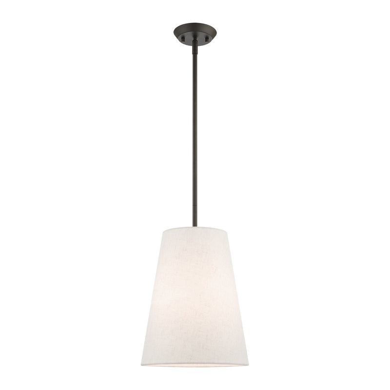 Livex Lighting 41387-07 One Light Pendant, Bronze