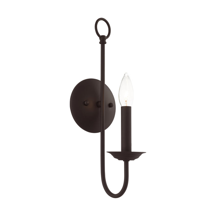 Livex Lighting 42681-07 One Light Wall Sconce, Bronze