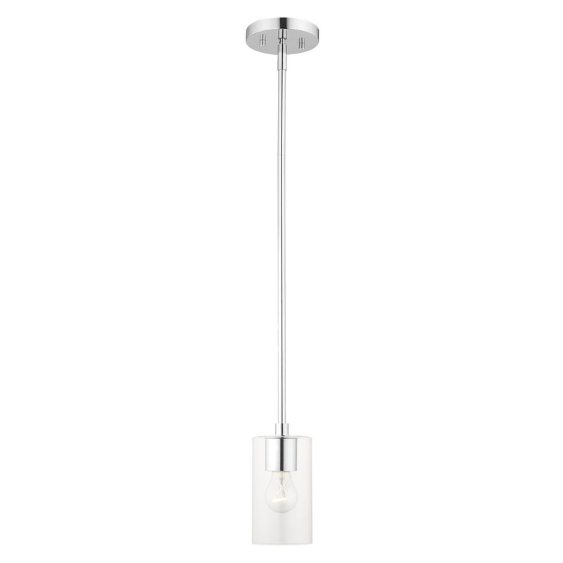 Livex Lighting 45477-05 One Light Pendant, Polished Chrome