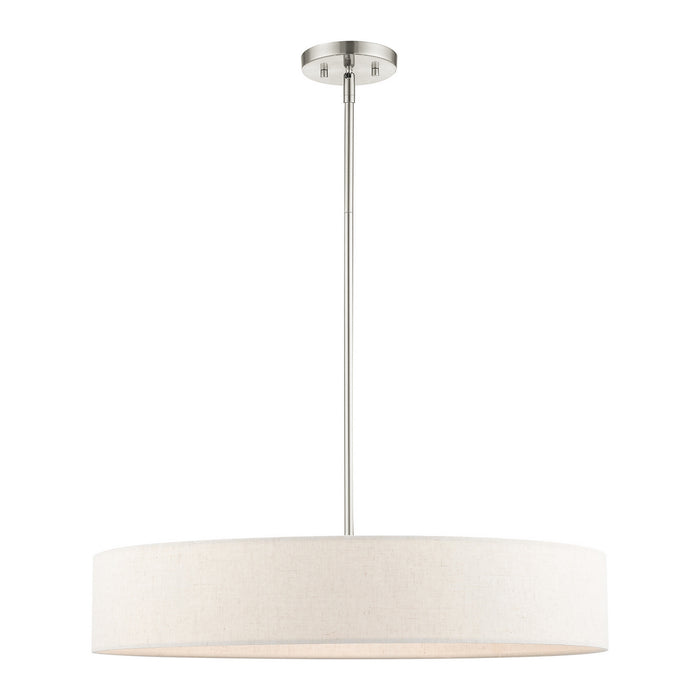 Livex Lighting 46035-91 Five Light Pendant, Brushed Nickel