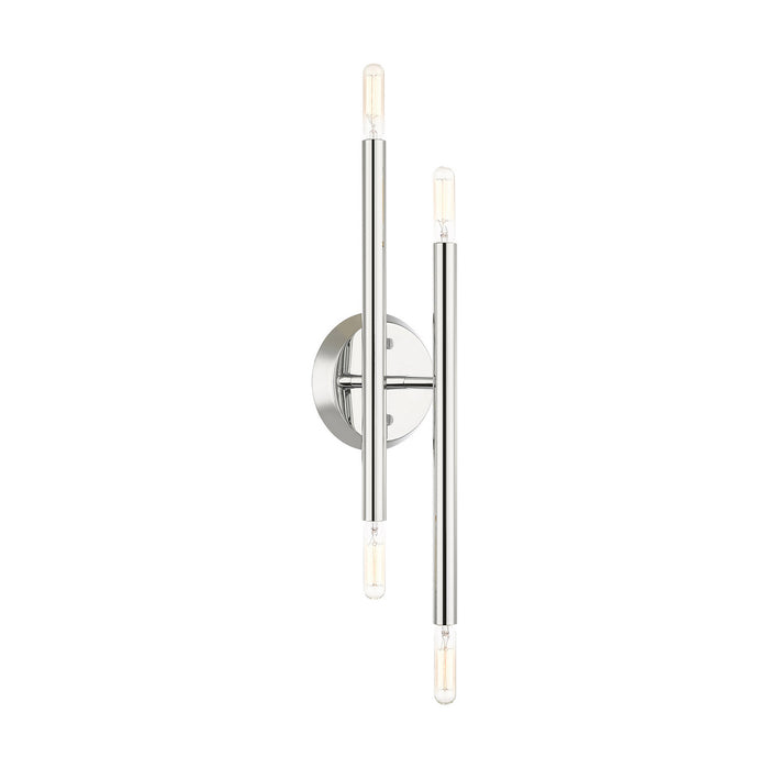 Livex Lighting 46771-05 Four Light Wall Sconce, Polished Chrome