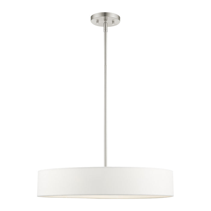 Livex Lighting 46924-91 Four Light Pendant, Brushed Nickel