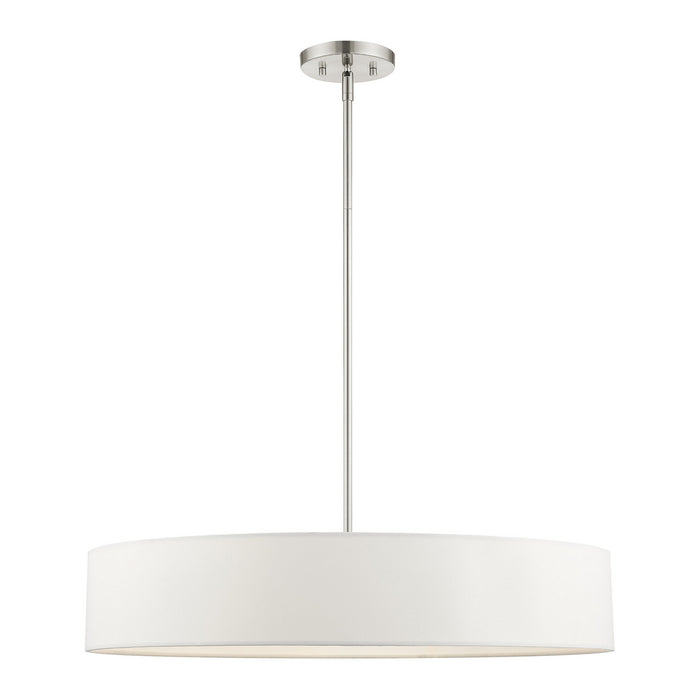 Livex Lighting 46925-91 Five Light Pendant, Brushed Nickel