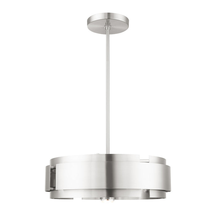 Livex Lighting 49414-91 Five Light Pendant, Brushed Nickel