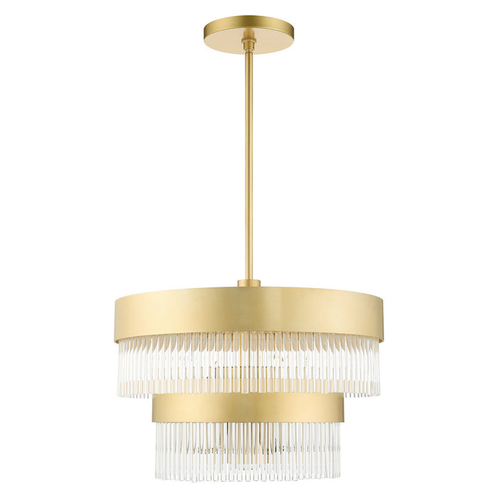 Livex Lighting 49824-33 Five Light Chandelier, Soft Gold