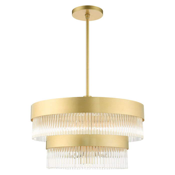 Livex Lighting 49825-33 Seven Light Chandelier, Soft Gold