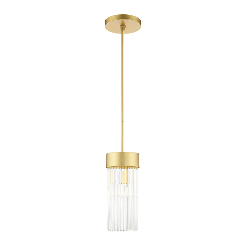 Livex Lighting 49829-33 One Light Chandelier, Soft Gold