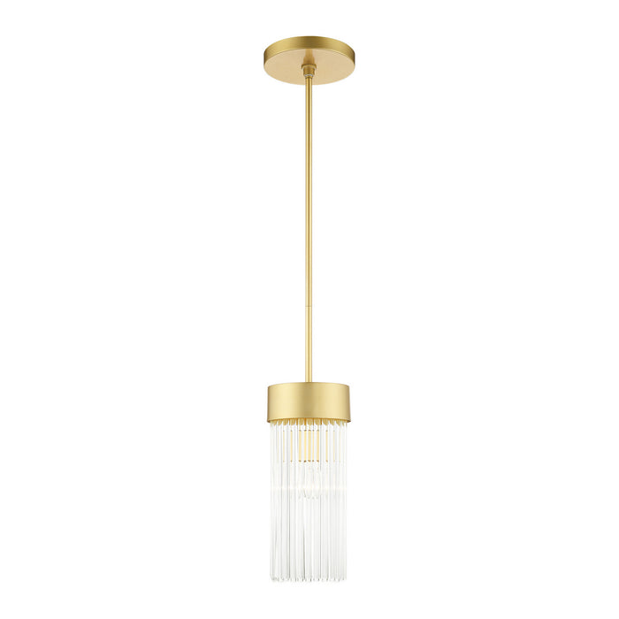 Livex Lighting 49829-33 One Light Chandelier, Soft Gold