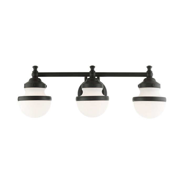 Livex Lighting 5713-04 Three Light Vanity, Black