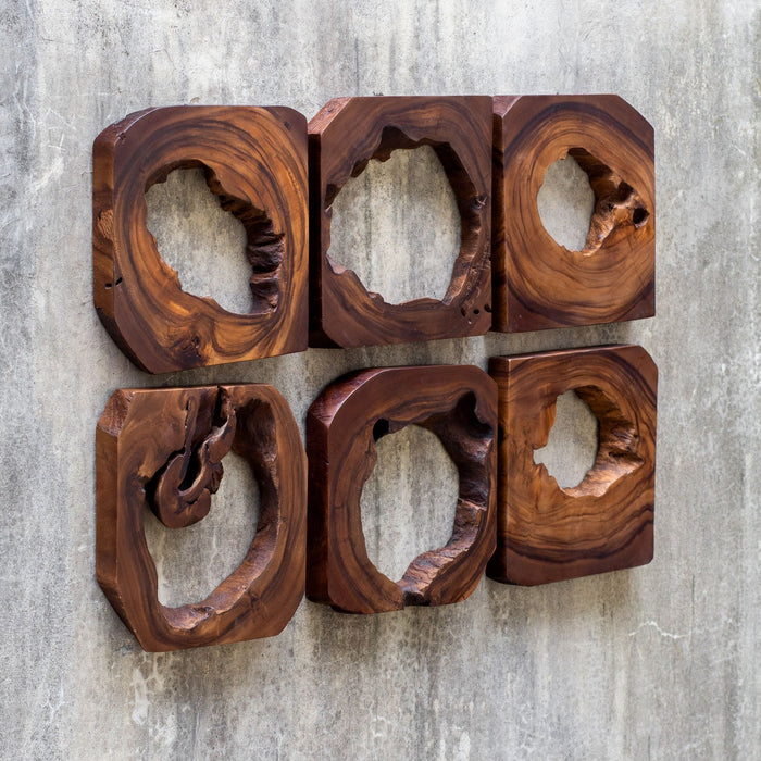 Uttermost 04207 Wall Art S/6, Coffee Brown