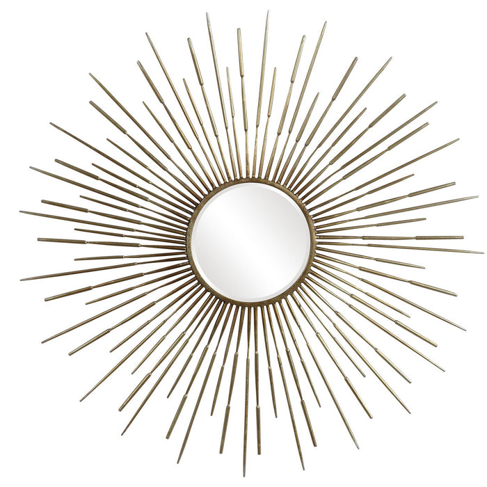 Uttermost 09602 Mirror, Antiqued Gold Leaf