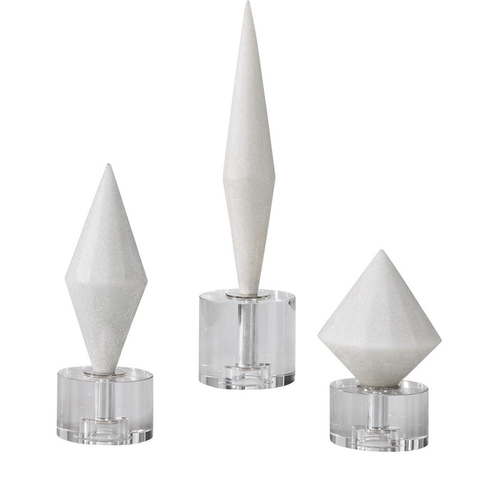 Uttermost 17580 Sculptures S/3, White