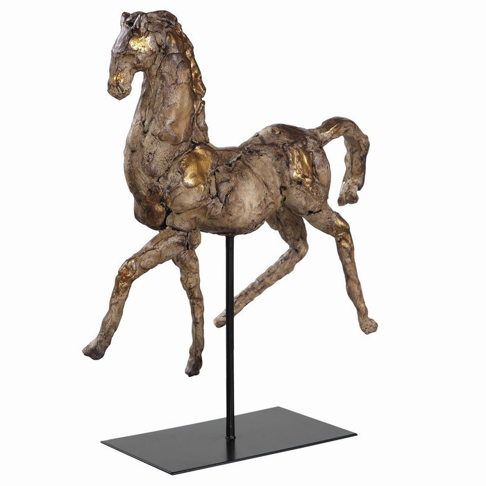 Uttermost 17585 Sculpture, Aged Silver w/Gol