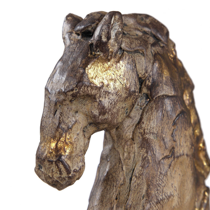 Uttermost 17585 Sculpture, Aged Silver w/Gol
