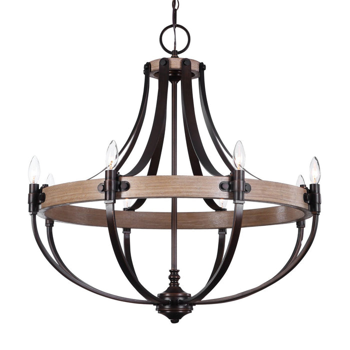 Uttermost 21329 Eight Light Chandelier, Bronze