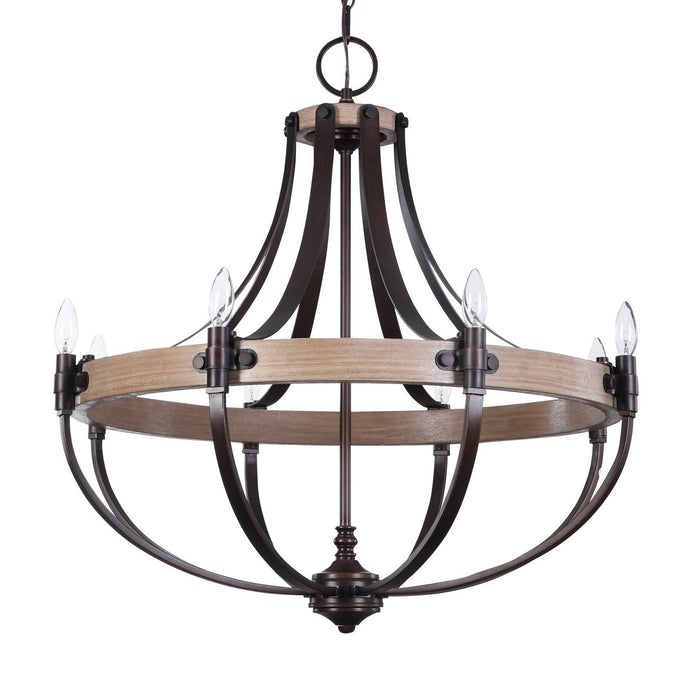 Uttermost 21329 Eight Light Chandelier, Bronze
