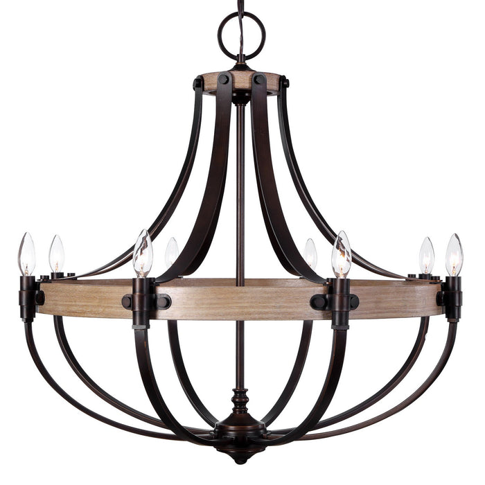Uttermost 21329 Eight Light Chandelier, Bronze