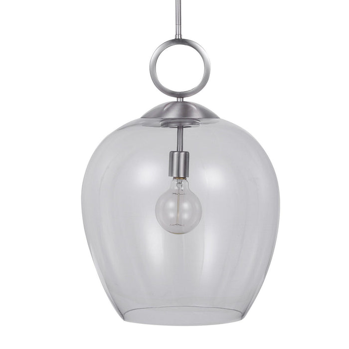 Uttermost 22169 One Light Pendant, Brushed Nickel
