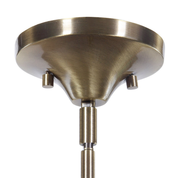 Uttermost 22176 One Light Pendant, Oxidized Aged Brass