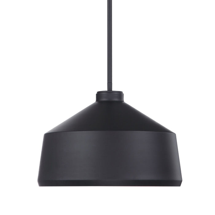 Uttermost 22179 One Light Pendant, Matte Black