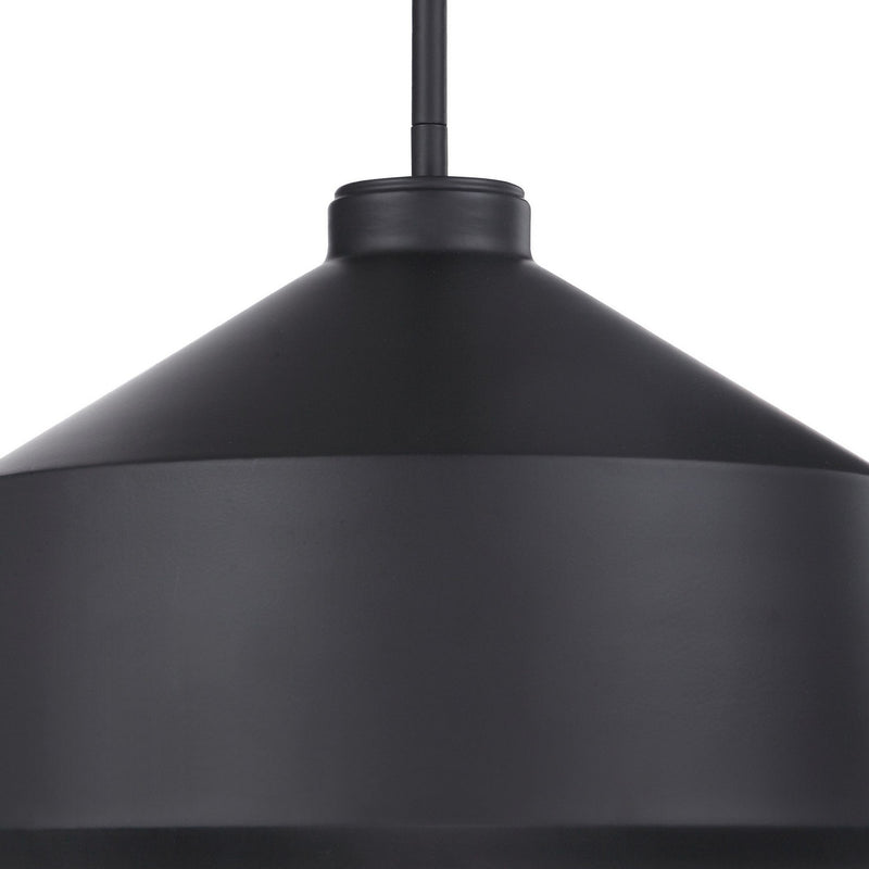 Uttermost 22179 One Light Pendant, Matte Black
