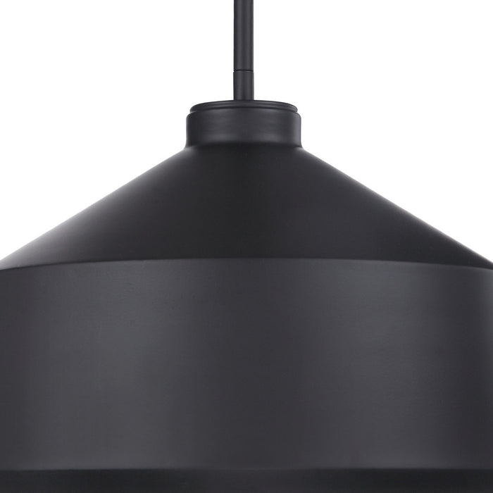 Uttermost 22179 One Light Pendant, Matte Black