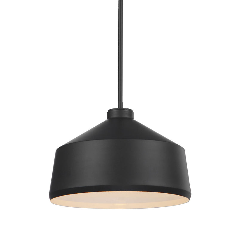 Uttermost 22179 One Light Pendant, Matte Black
