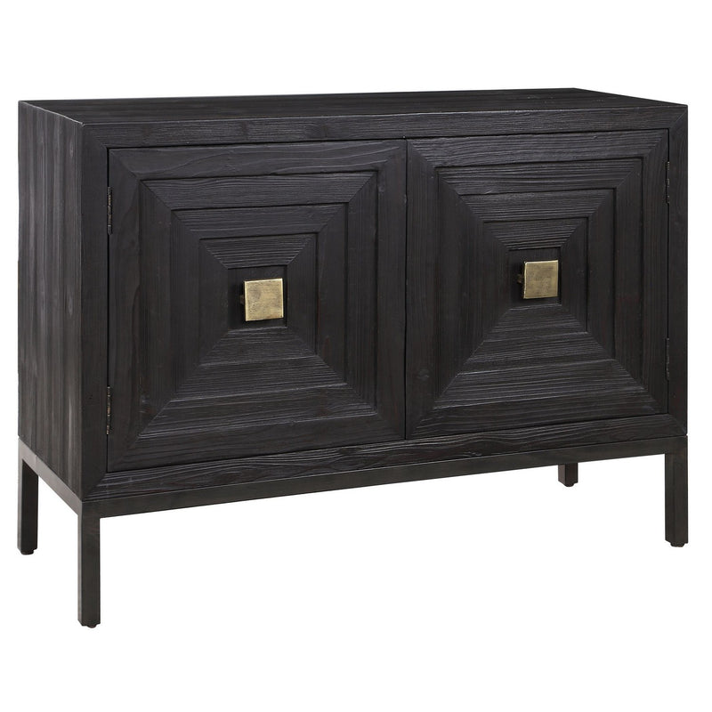 Uttermost 24916 Cabinet, Brushed Brass