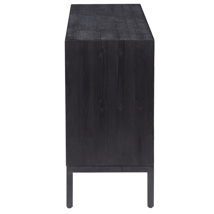 Uttermost 24916 Cabinet, Brushed Brass