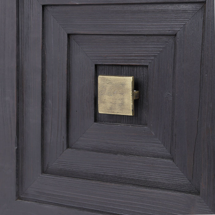 Uttermost 24916 Cabinet, Brushed Brass