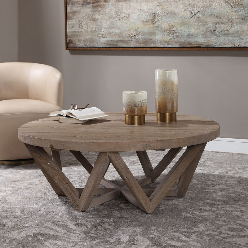 Uttermost 24928 Coffee Table, Natural Wood