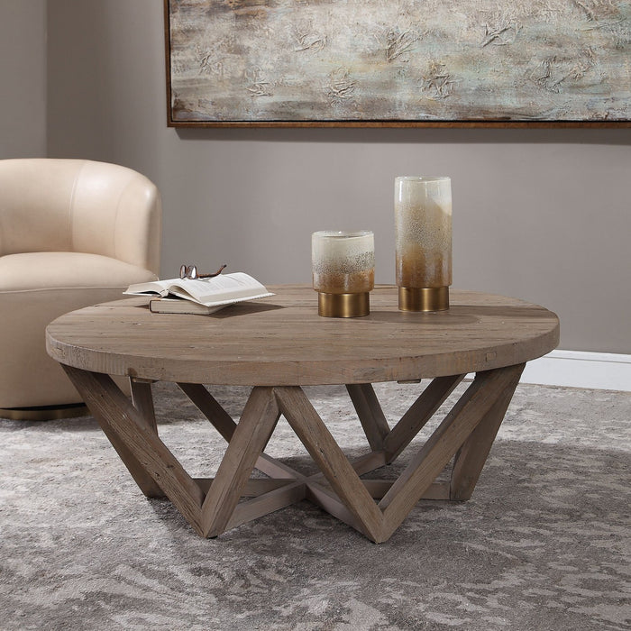 Uttermost 24928 Coffee Table, Natural Wood