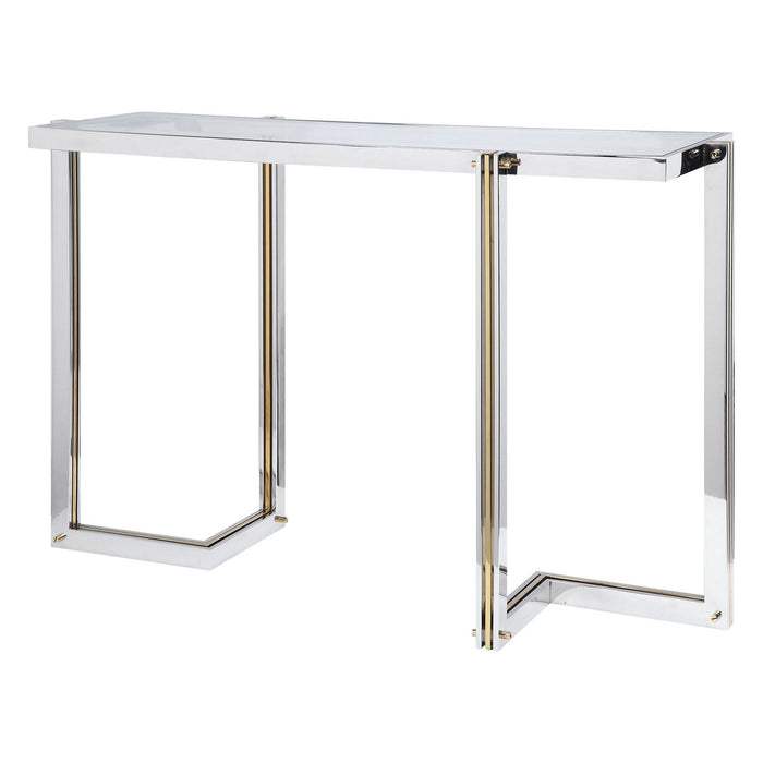 Uttermost 24937 Console Table, Polished Nickel