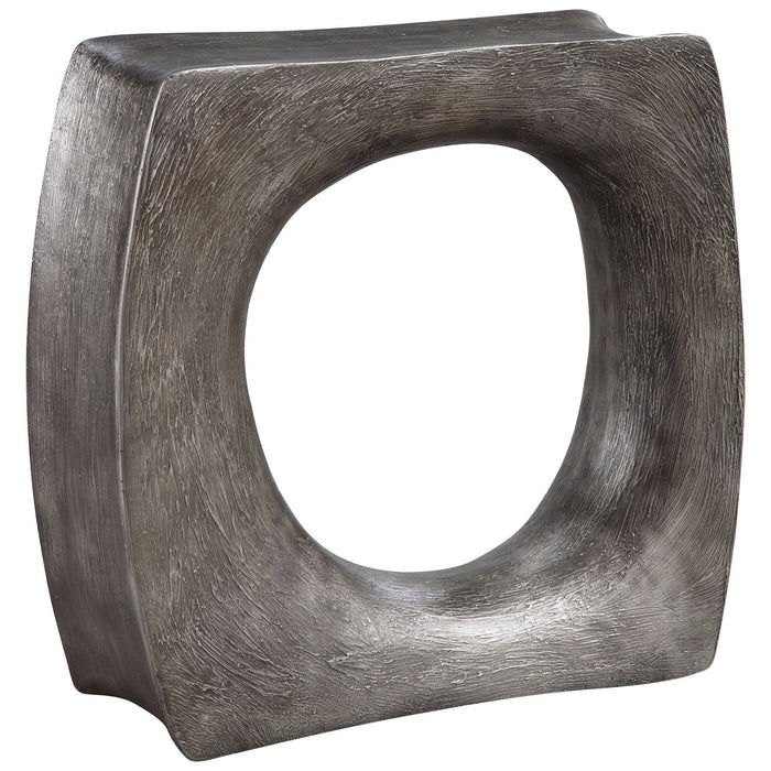 Uttermost 24940 Side Table, Antique Silver