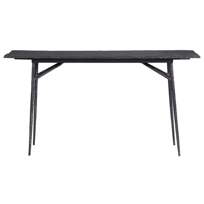 Uttermost 24953 Console Table, Aged Black