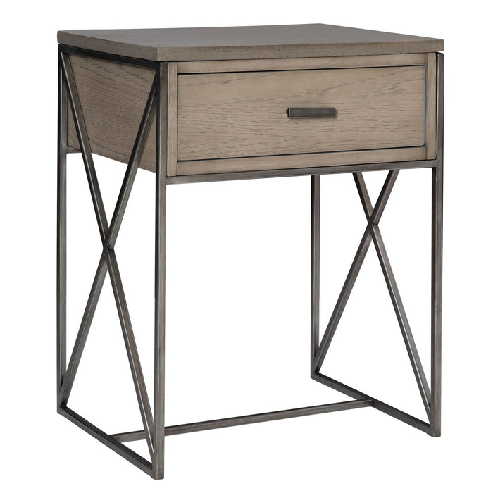 Uttermost 25367 Side Table, Brushed Pewter