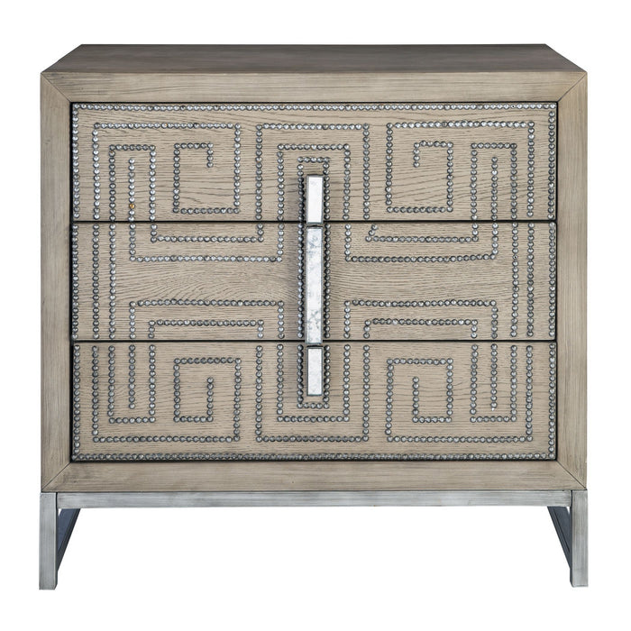Uttermost 25369 Accent Chest, Aged Pewter
