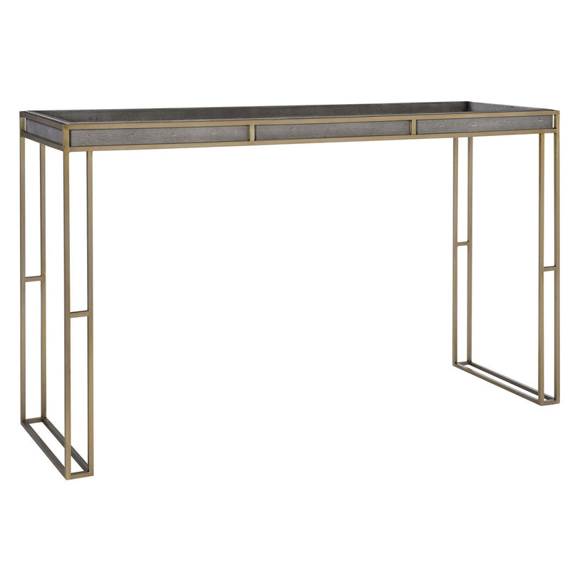 Uttermost 25377 Console Table, Brushed Brass