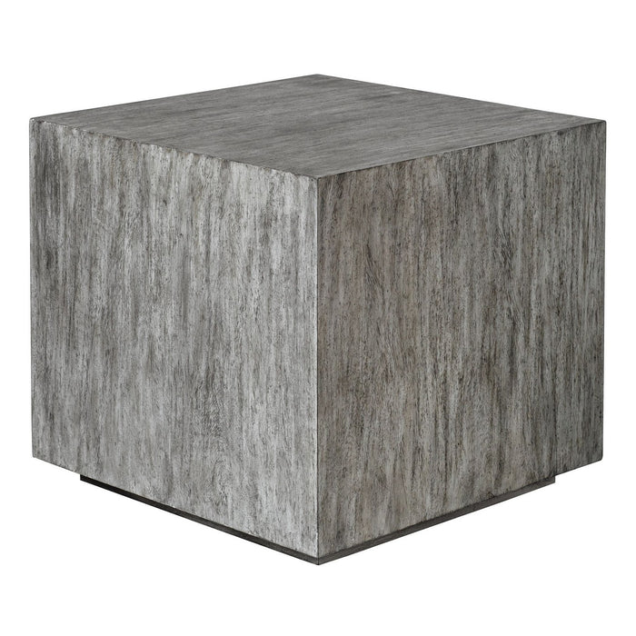 Uttermost 25442 Side Table, Metallic Gray