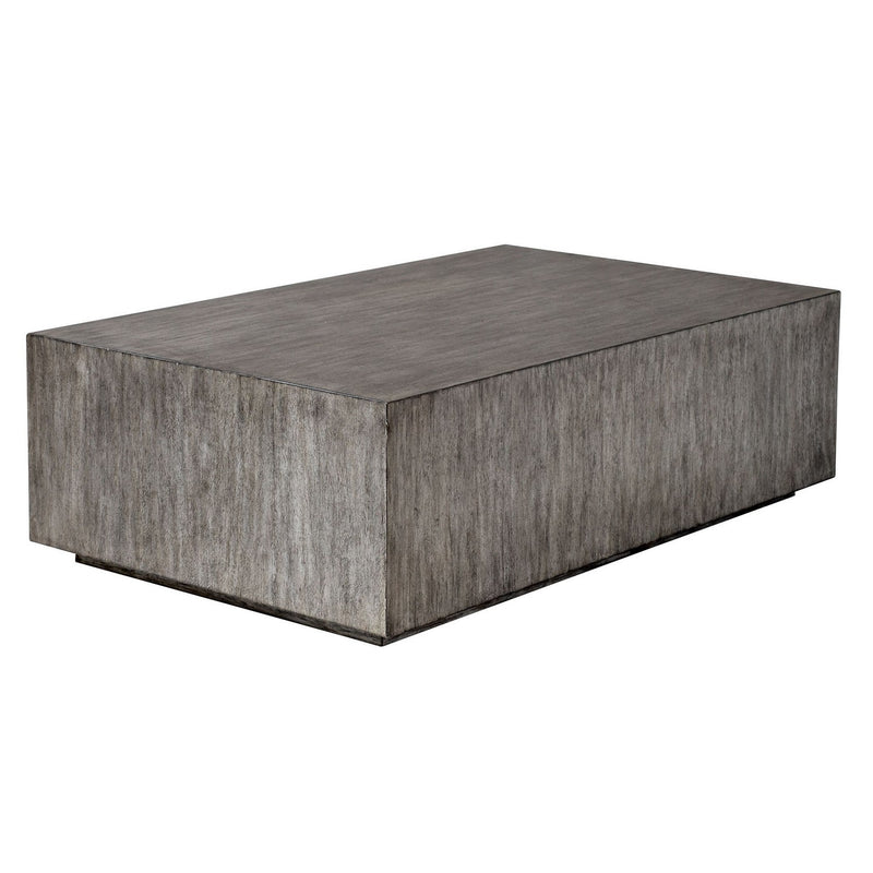 Uttermost 25443 Coffee Table, Metallic Gray