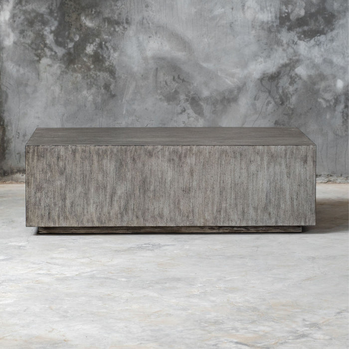 Uttermost 25443 Coffee Table, Metallic Gray