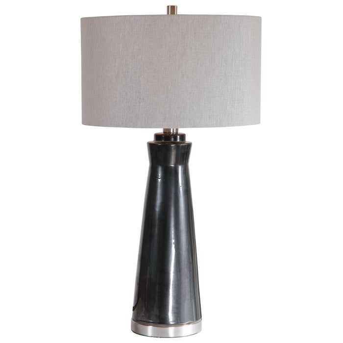 Uttermost 28207-1 One Light Table Lamp, Brushed Nickel